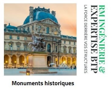 Nos secteurs d'activités Monuments historiques RM CONSULTING Ingénierie Bureau d'études et diagnostics bâtiments - BTP Ingénierie France et International